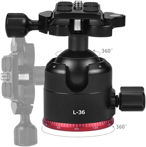 Tbest 360 Panoramic Ball Head Tripod Mount Rotating Ball Head With 3/8 Inch Thread Bubble Level for DSLR Camera Professional Photography Equipment Aluminum Alloy in Kuwait