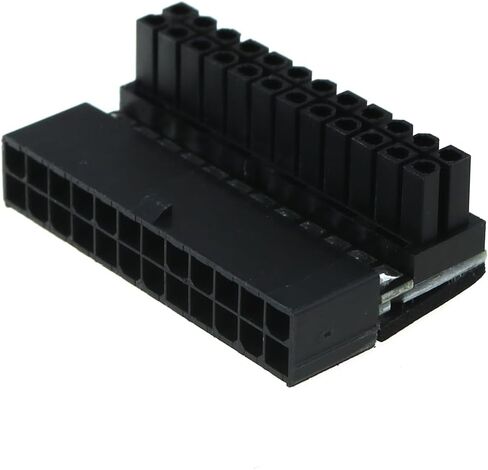 TAODAN ATX 24 Pin Female to 24 Pin Male 90 Degree Power Adapter Compatible with Motherboard and Computer Power Supplies in Kuwait