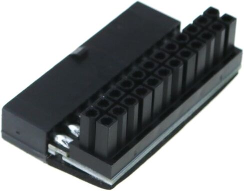 TAODAN ATX 24 Pin Female to 24 Pin Male 90 Degree Power Adapter Compatible with Motherboard and Computer Power Supplies in Kuwait