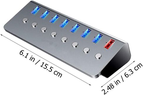 1pc USB Hub Ports USB Splitter Charging Port Compact Multi-Functional for Laptops and Portable Design for Travel and Work in Kuwait