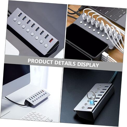 1pc USB Hub Ports USB Splitter Charging Port Compact Multi-Functional for Laptops and Portable Design for Travel and Work in Kuwait