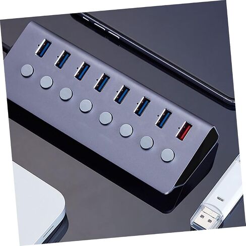 1pc USB Hub Ports USB Splitter Charging Port Compact Multi-Functional for Laptops and Portable Design for Travel and Work in Kuwait