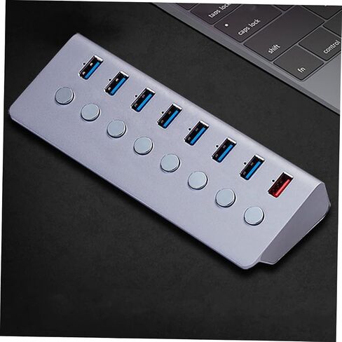 1pc USB Hub Ports USB Splitter Charging Port Compact Multi-Functional for Laptops and Portable Design for Travel and Work in Kuwait