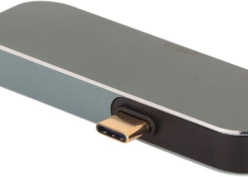 Aluminum Alloy Type C Hub, Silver, 5 in 1 USB C Multiport Adapter in Kuwait