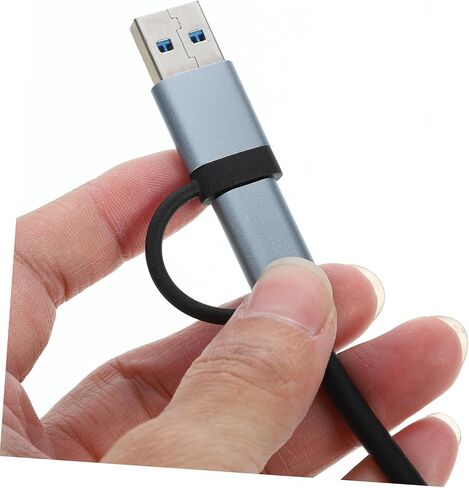USB Type C Hub 8 in 1 Metal Multi Port Adapter for Laptop in Kuwait