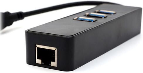 USB to Ethernet Adapter, 3 USB 3.0 Ports, Gigabit Rj45 in Kuwait
