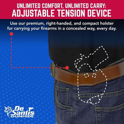 Desantis Cozy Partner Gun Holster - Right Hand Draw, Black in Kuwait