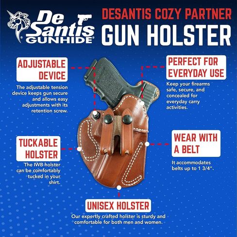 Desantis Cozy Partner Gun Holster - Right Hand Draw, Black in Kuwait