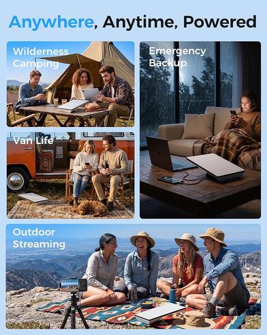 Starlink Mini Battery 129Wh 35000mAh, 2-in-1 Portable Charger with Stand for Camping & Remote Work, Air Travel Safe 6H Runtime, Pass-Through Charging, Waterproof & Dustproof in Kuwait