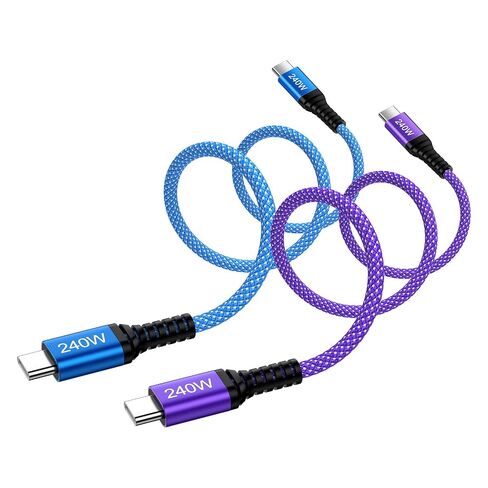 2Pack 6FT 240W Super Fast Charging Cord Type C Compatible with Motorola in Kuwait