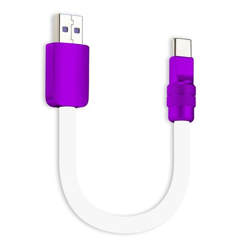 chubbycable 240W Short USB C to C Charging Cable, Blue+Green, 0.82FT in Kuwait