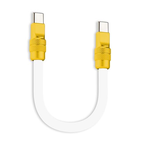 chubbycable 240W Short USB C to C Charging Cable, Blue+Green, 0.82FT in Kuwait