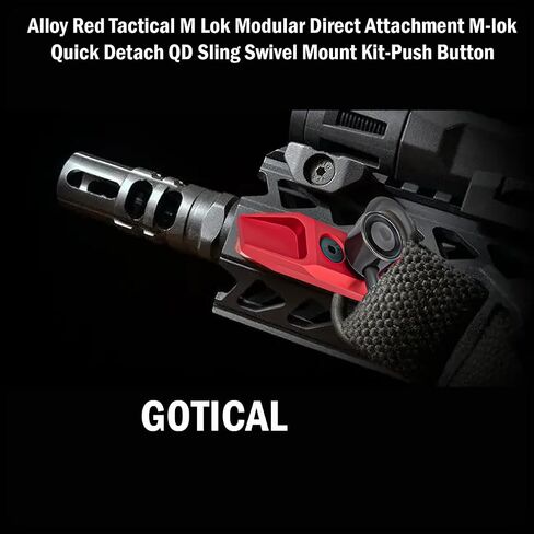 Alloy Red Tactical KeyMod Modular Direct Attachment Quick Detach QD Sling Swivel Mount Kit-Push Button in Kuwait