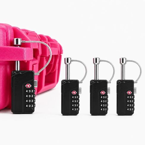 Kinghardcase Gun Case Lock, 4 Digit Combination TSA Luggage Padlock, 2 Pack in Kuwait