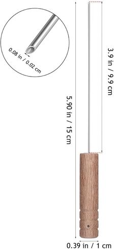 DOITOOL Worm Threader, 304 Stainless Steel Bait Needle with Wood Handle in Kuwait
