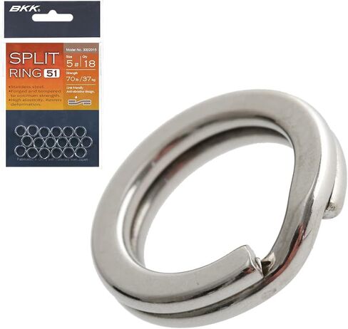 BKK Split Ring-51 | #2 | 18-Pack | Stainless Steel in Kuwait