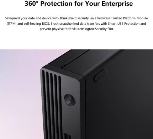 Lenovo mini Desktop Computer, Intel N100 CPU, Intel UHD Graphics, 16GB DDR5 RAM, 128GB PCIe SSD, Wins 11, Wi-Fi 6, Bluetooth, HDMI, DisplayPort, RJ-45, USB, Wired KB & Mouse, for Personal & Business in Kuwait