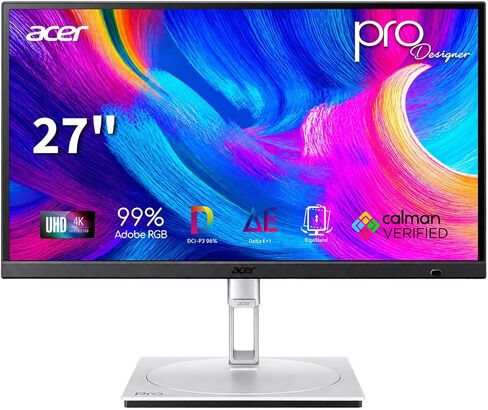 Acer ProDesigner PE270K L1smiqpruzx 27" 4K UHD Monitor, Up to 144Hz in Kuwait
