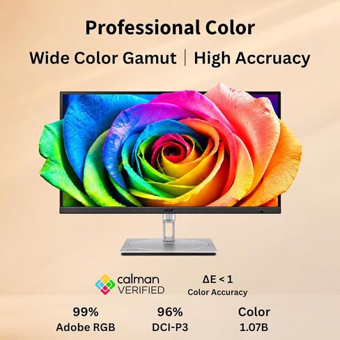 Acer ProDesigner PE270K L1smiqpruzx 27" 4K UHD Monitor, Up to 144Hz in Kuwait