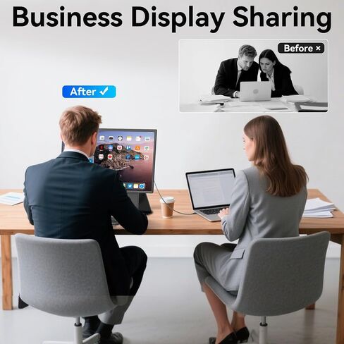 Portable Monitor, 24 inch 1080P FHD 100Hz Laptop Screen Extender, Large Gaming Monitor IPS Display for Laptop, Desktop, MacBook, PS4/5 with Kickstand VESA Compatible in Kuwait