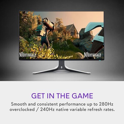 Alienware 27" 280Hz QHD Gaming Monitor | Fast IPS Nano Color, 1ms GtG, G-Sync Compatible, FreeSync Premium Pro, VESA HDR600, 95% DCI-P3, Height/Tilt/Swivel/Pivot Stand in Kuwait