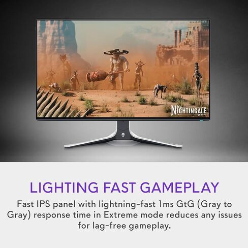Alienware 27" 280Hz QHD Gaming Monitor | Fast IPS Nano Color, 1ms GtG, G-Sync Compatible, FreeSync Premium Pro, VESA HDR600, 95% DCI-P3, Height/Tilt/Swivel/Pivot Stand in Kuwait