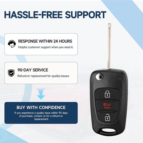 Smart Key Fob Remote for Kia Soul 2010 2011 2012 2013 Car Keyless Entry NYOSEKSAM11ATX(AMFL) 95430-2K250 315MHz 46 TQ8-RKE-3F02 486607-3000 in Kuwait
