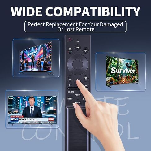 Voice Replacement Remote Control for Samsung Class Mini LED M80H M90H Series TV (55/65/75/85/100 Inch Vision AI Smart TV) 55M80H, 65M80H, 75M80H, 85M80H, 65QN80H, 100M90H in Kuwait