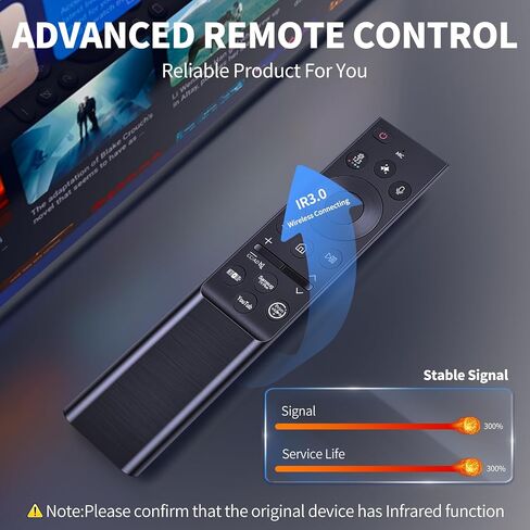 Voice Replacement Remote Control for Samsung Class Mini LED M80H M90H Series TV (55/65/75/85/100 Inch Vision AI Smart TV) 55M80H, 65M80H, 75M80H, 85M80H, 65QN80H, 100M90H in Kuwait