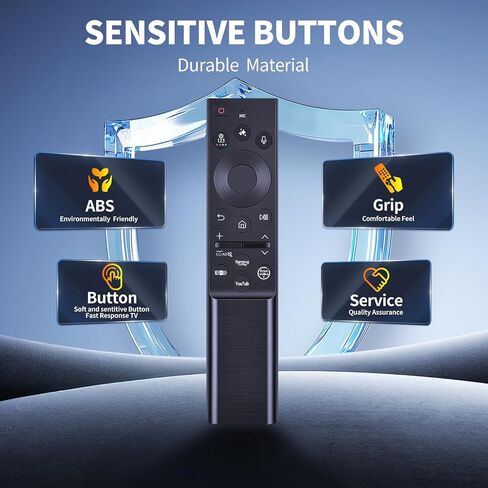 Voice Replacement Remote Control for Samsung Class Mini LED M80H M90H Series TV (55/65/75/85/100 Inch Vision AI Smart TV) 55M80H, 65M80H, 75M80H, 85M80H, 65QN80H, 100M90H in Kuwait