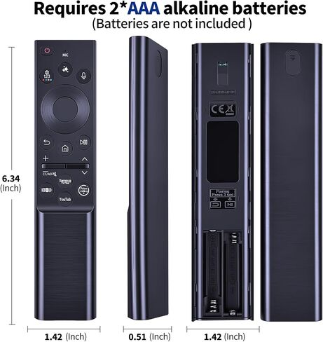 Voice Replacement Remote Control for Samsung Class Mini LED M80H M90H Series TV (55/65/75/85/100 Inch Vision AI Smart TV) 55M80H, 65M80H, 75M80H, 85M80H, 65QN80H, 100M90H in Kuwait
