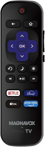 OEM Replacement Remote Control for Magnavox Roku TV, No Pairing Required, Ready to Use with Magnavox Roku Smart 4K UHD TV【Not Compatible with Roku Stick or Box】-Netflix, Disney+, Apple TV+, PrimeVideo in Kuwait