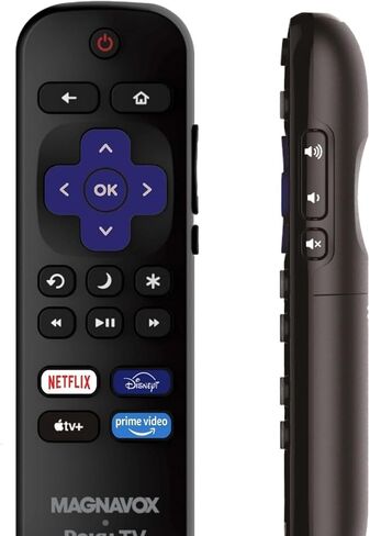 OEM Replacement Remote Control for Magnavox Roku TV, No Pairing Required, Ready to Use with Magnavox Roku Smart 4K UHD TV【Not Compatible with Roku Stick or Box】-Netflix, Disney+, Apple TV+, PrimeVideo in Kuwait