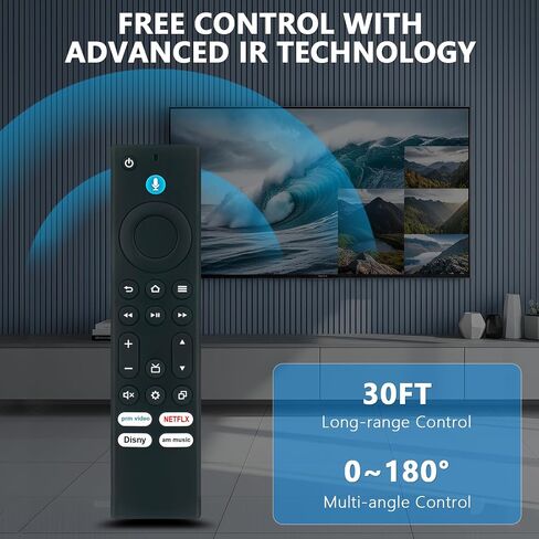 New Replacement Voice Remote Control fit for Hisense Smart TV 43QD6QF in Kuwait