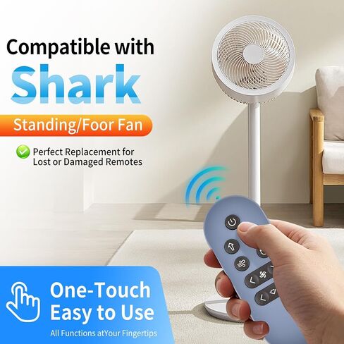 Replacement Remote Control for Shark FlexBreeze Pro Mist Fan, Models FA302, Indoor & Outdoor Use, Grey in Kuwait