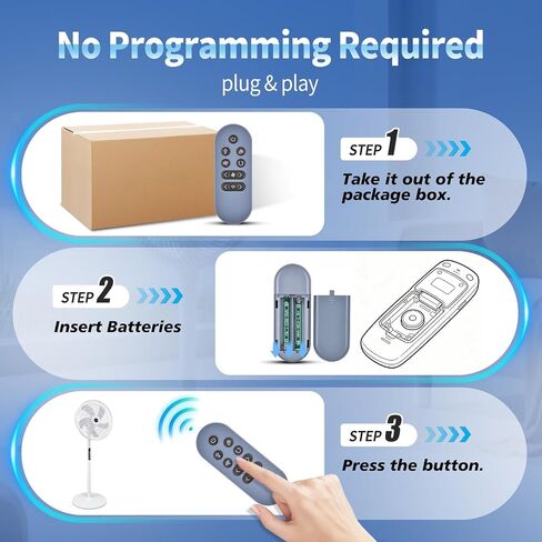 Replacement Remote Control for Shark FlexBreeze Pro Mist Fan, Models FA302, Indoor & Outdoor Use, Grey in Kuwait