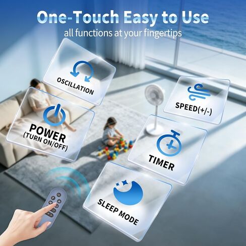 Replacement Remote Control for Shark FlexBreeze Pro Mist Fan, Models FA302, Indoor & Outdoor Use, Grey in Kuwait