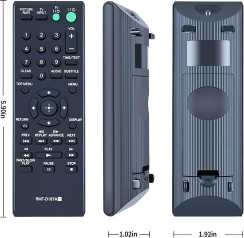 RMT-D187A Replacement Remote for Sony CD DVD Player DVP-SR200P DVP-SR400P in Kuwait