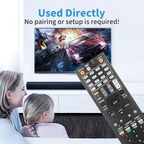 RC-879M RC879M Remote Control Compatible with Onkyo AV Receiver HT-R393 HT-R593 TX-SR333 TX-NR535 HTR393 HTR593 TXSR333 TXNR535 Replacement Controller with Batteries in Kuwait