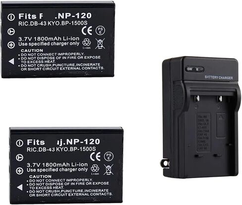 NP-120 1800mAH 3.7V Camera Battery - Compatible with Fuji M603 MX4 MX500 F10 F11(1battery) in Saudi Arabia