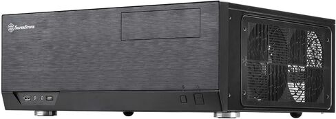 Casafoyer Technology Home Theater Computer Case (HTPC) with Faux Aluminum Design for ATX/Micro-ATX Motherboards and New USB Type C Front Port, SST-GD09B-C - Pack of 2 in Kuwait