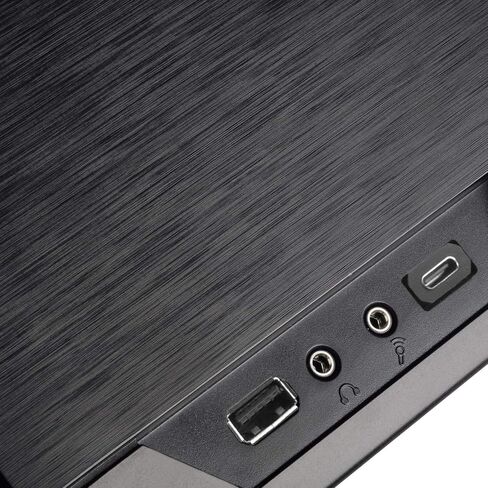 Casafoyer Technology Home Theater Computer Case (HTPC) with Faux Aluminum Design for ATX/Micro-ATX Motherboards and New USB Type C Front Port, SST-GD09B-C - Pack of 2 in Kuwait