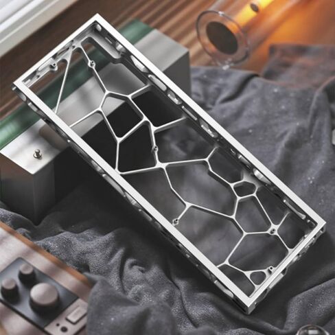 Aluminum Keyboard Case Skeleton Frame Housing Shell Chassis for 60 Percent Mechanical Board with Detachable USB and Smooth Texture Suitable for Gaming Office Home Setup, Red in Kuwait