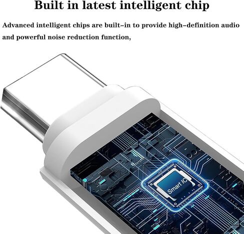 USB C to 3.5mm Headphone Jack Adapter, 3.5mm to USB C Adapter, Compatible with Phone17/ 16 Pro Max 15 Pro Max, Galaxy S24 S23 S22, Pixel, Pad Pro(4-Piece Set) in Kuwait