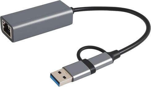 USB Ethernet Adapter USB 3.0 & USB-C 3 Compatible in Kuwait