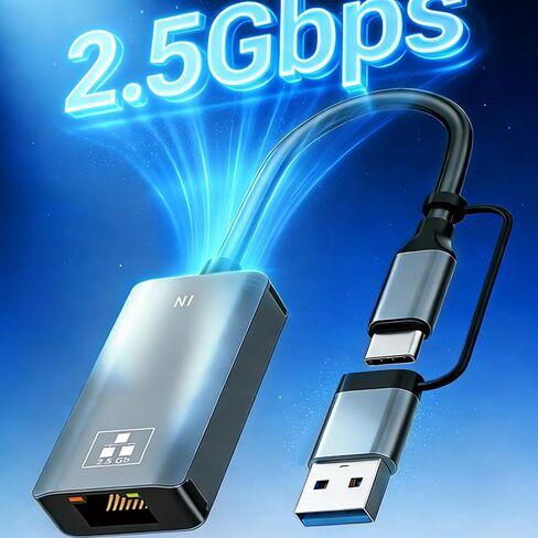 USB to RJ45 2500Mbps Gigabit Ethernet Converter in Kuwait