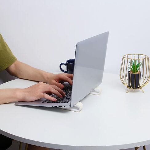 2pcs Adjustable Laptop Stand with Slip Free Plastic Base for Elevation in Kuwait