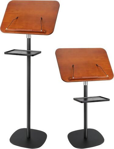 Adjustable Book Stand for Reading with Removable Tray, Solid Wood in Kuwait