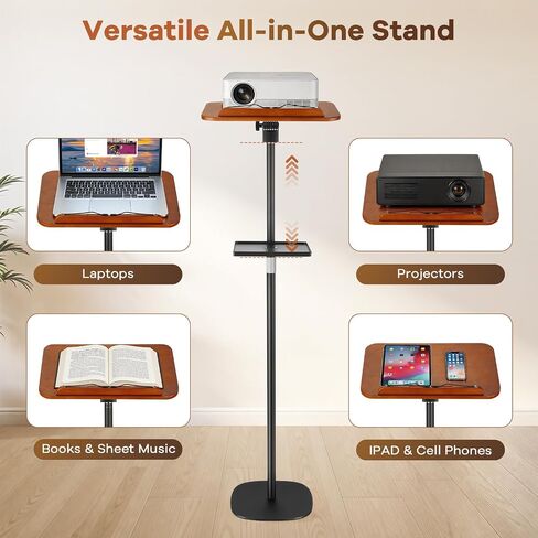 Adjustable Book Stand for Reading with Removable Tray, Solid Wood in Kuwait