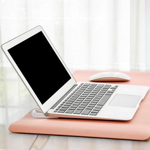 Kisangel 2pcs White Adjustable Laptop Stand with Stable Plastic Support in Kuwait
